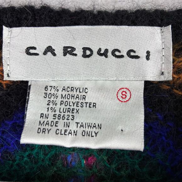 Vintage Carducci Tunic Sweater Womens' Small Oversized Mohair Blend 80's Party - Picture 8 of 15
